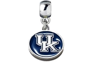 HEAVENS JEWELRY CHARM UK UNIVERSITY OF KENTUCKY WILDCATS TEAM CHARM DOUBLE SIDED SLIDE PENDANT FOR NECKLACE EUROPEAN CHARM BRACELET (Fits Most Name Brands) JEWELRY DIY ETC