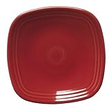 Fiesta 7-3/8-Inch Square Salad Plate, Scarlet