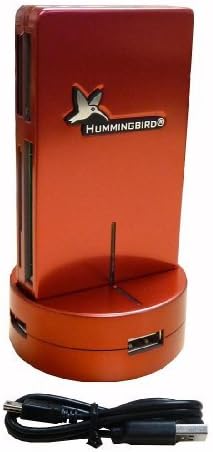 Hummingbird All-In-One Card Reader 3 Ports USB 2.0 Hub - Burgundy