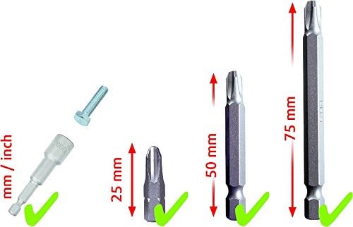 KS Tools 911.2008 1/4-inch Classic Security Bit Set (208 Pieces), Multicolor, Variety Pack - Image 4