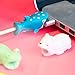 Animal Bite Cable Protector Buddies: Animal Bites for Charging Cords - Silicone Charger Protector Covers for Cell Phone Cords - Cable Buddy Compatible with iPhone Lightning Chargers - Cat