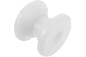 Toyvian White Nylon Boat Anchor Roller Replacement Wheel Large Marine Bow Pulley for Kayak Trailer and Boat