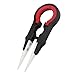 DROK Micro Portable Zirconia Ceramic Pointed Tweezers Precision, Wire Heat Resistant Antimagnetic Tweezers Spanner Tool for Wrapping Coils Adjustment