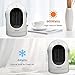 Blu7ive Portable Space Heater, Personal Ceramic Oscillation Heater Fan with Tip-Over & Overheat Protection for Home Office