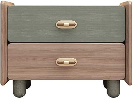 Soul Hill Bedside Table Bedroom Living Room Study Room Easy Assembly Ash Nightstand Solid Wood End Table With 2 Drawer Side Table Color Multi Colored Size 48x38x49cm Amazon Co Uk Kitchen Home