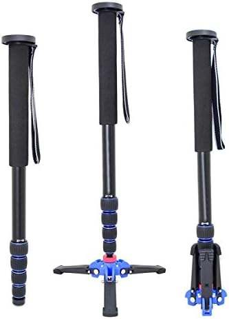 Nicad Alumninum DSLR Camera Monopod with Removabe Folding 3 Feet Base for Canon 5D2 6D Nikon D800 D600 D810 Sony A7S Sigma DV