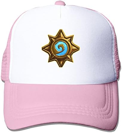 GLK300 Men's Hearthstone Baseball-caps Hats Meshback Ajustable Pink