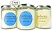 Candlecopia Driftwood, Man Cave and Rain Water Strongly Scented Hand Poured Vegan Soy Candles, Dye Free, 3-Pack