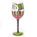 Designs by Lolita “My Book Club” Hand-painted Artisan Wine Glass, 15 oz.