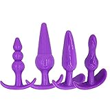 4 Pcs 4 Size Smooth Medical Silicone Àn-âl B-û-tt Plug Kits