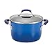 Rachael Ray Brights Nonstick Cookware Pots and Pans Set, 10 Piece, Blue Gradient