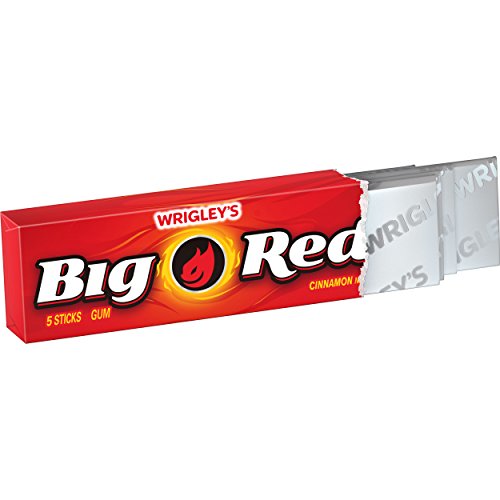 WRIGLEY'S BIG RED Cinnamon Chewing Gum, 5Stick Pack (40 packs) 5 Count