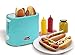 Maxi-Matic ECT-304BL Hot Dog Toaster Machine, 2-slice, Blue
