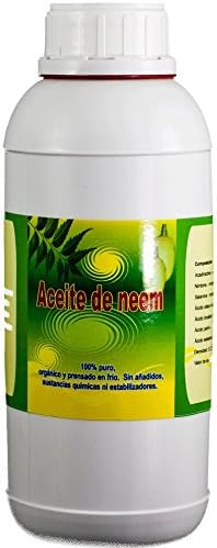 Aceite de Neem Puro, 500 ML-Insecticida Ecologico: Amazon.es: Jardín
