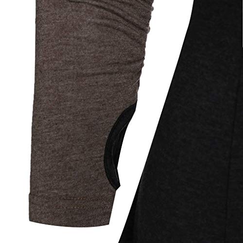 SFE Women Coats Winter Plus Size Halloween Vintage Print Stitching Cloak Lace-up Hooded Sweatershirt Dress Black