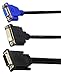 CGTime Wyse DVI-I Splitter Cable - DVI-I(24+5) Male to DVI-D(24+1) and VGA (HD15) Female Comparable to Wyse DVI Digital Y-Cable (DVI-I to DVI-D and VGA)（10 Inch）