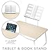 Cooper Mega Table [XXL Folding Laptop Desk] for Bed & Sofa | Couch Table, Bed Desk, Laptop, Writing, Study, Eating Storage, Reading Stand (White Oak)thumb 2