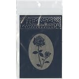 Stampedous Dreamweaver Metal Stencil, Oval Rose