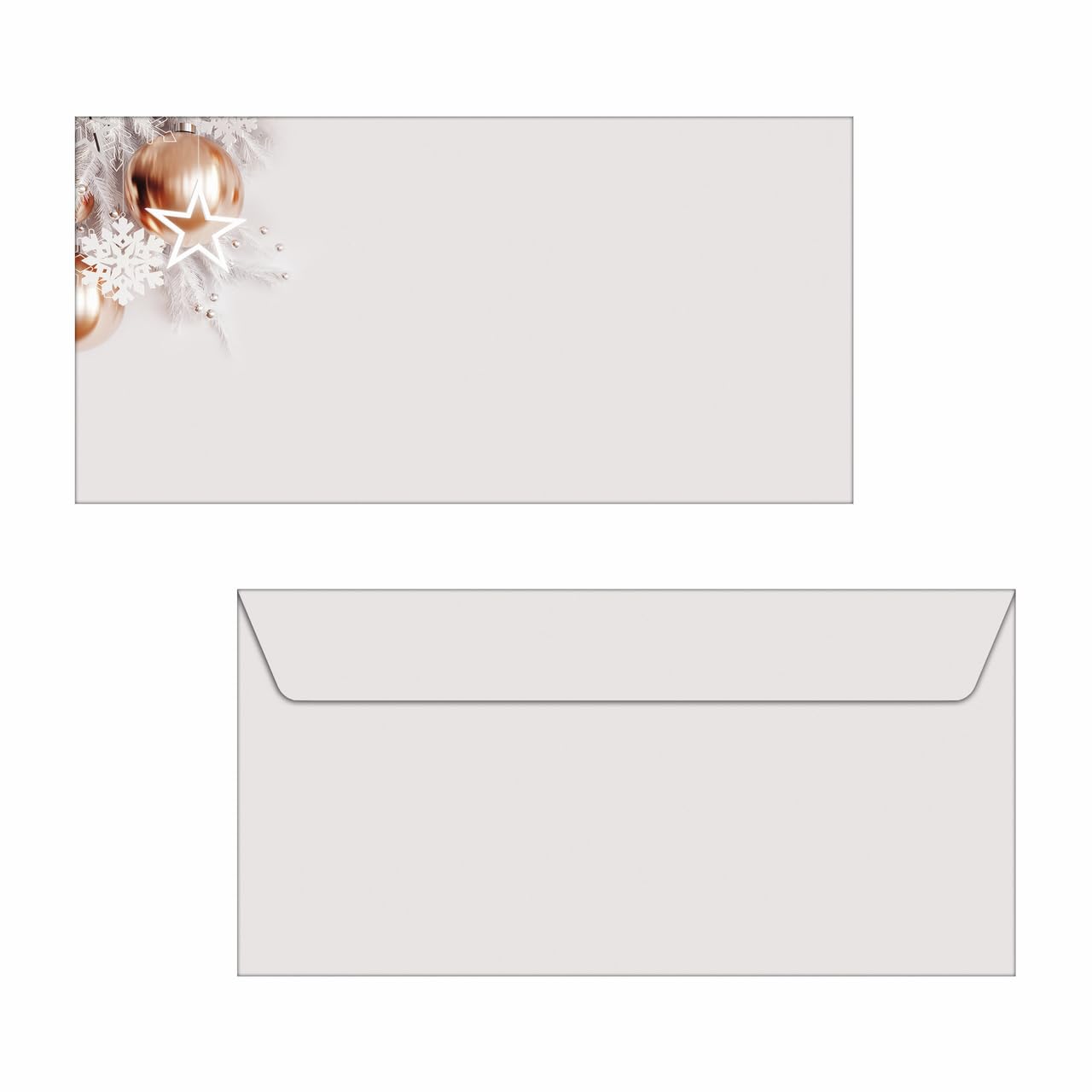 SIGEL DU429 Christmas envelopes "Christmas in rose gold", gummed, DL, 50 Pieces — image 1