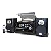 Jensen 3-Speed Turntable with CD Player, AM/FM Stereo Radio, Cassette Player and Stereo Speakers, Blue Back-Lit LCD Display, Dust Cover, Remote with Batteries Includedthumb 1