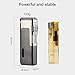Benyue Torch Windproof Cigar Lighter Quad 4 Jet Red Flame Refillable Butane Torch Lighter Built-in Cigar Punch Cutter Tool (Gray)thumb 2