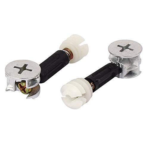 Luckycivia 50 Sets Cam Fitting with Dowel 3in1 Hardware Connectors