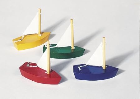 Mini-Segelboote 4er Set