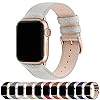 Fullmosa Compatibel Apple Watch Band 41mm 40mm 38mm, lederen horlogeband, iwatch band voor iWatch Serie SE/SE2/8/7/6/5/4…