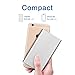 Polanfo M50000 Portable Power Bank 12000mAh External Battery Charger, Ultra Slim Design with 2 USB Ports for iPhone7 Plus 6s 6 Plus, iPad, Samsung Galaxy and More -Sliver
