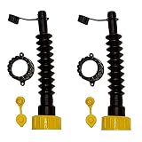 Gas Can Spouts (Improved Design) Flexible Universal Replacements (2 Pack)