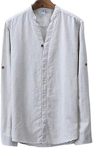 Amazon ラッキーチャーム 綿麻 ロールアップ スタンドカラー