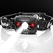Brightest & Best LED Headlamp Flashlight Impressive 450 Ft. Beam | 5 Light Modes & Red SOS Lightweight Waterproof Headlight for Running, Hiking, Hunting ,Fishing, Camping | BONUS 3 Batteries & Gift