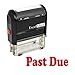 ExcelMark Past Due Self Inking Rubber Stamp - Red Ink (Stamp Only)