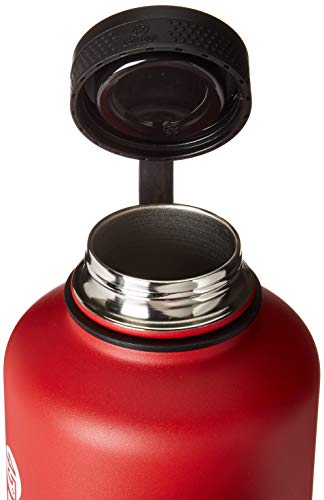 45 Degree Latitude Beer Growler, Enjoy Your Favorite Craft Beer Or IPA from The Comfort of Your Own Home, Stainless Steel Growler 64 oz - Red - Thumbnail 2