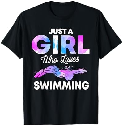 Amazon.com: Just a Girl Who Loves Swimming Swimmer Saying Swimsuit