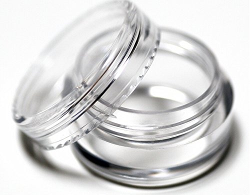 High Quality New Empty Clear Plastic Cosmetic Containers 5 Gram Size Pot Jars Eyshadow Container Lot (10PCS)