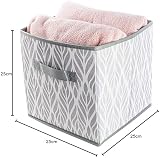 Clay Roberts Storage Cubes Grey Pack of 4 25cm Fabric Boxes view 7
