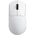 MCHOSE A5 ProMax Wireless Gaming Mouse, Symmetrical Design, 59 Grams, PAW3395 26K DPI Optical Sensor, 130 Hour Battery Life, Dual Wireless Connectivity - White
