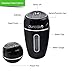 pureGLO Portable Mini USB Car Humidifier - 180ML Small Air Mist Purifier with Vehicle Mount - Travel Diffuser for Car, Office and Home Use (Black)