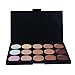 DATEWORK Professional 15 Concealer Camouflage Foundation Makeup Palette Foundation Cream Highlighter For Face