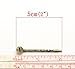 PEPPERLONELY Brand 50PC Antiqued Bronze Bobby Pins Hair Clips (50mm) with Glue On Flat Pads (8mm)
