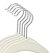 Closet Complete Premium Quality Velvet Hangers, Ivory Set of 50