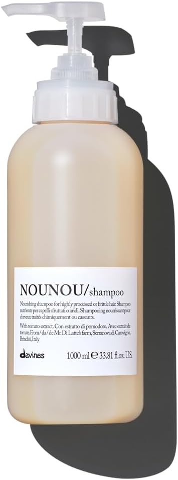Davines Nounou Shampoo 1000ml for Damaged Dry Hair Nourishing Fiaschetto Tomato