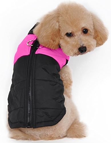 SiYang Winter Dog Coat Vest Winter Coat Warm Dog Apparel for Cold Weather Dog Jacket for Small Medium Large dogs(L: Chest Girth 18.1",Pink)
