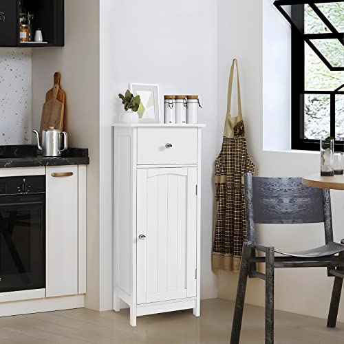 Iwell Bathroom Storage with Drawer and Storage Shelf