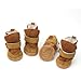 Qiyun Puppy Cotton Blend Winter Snow Warm Walking Boots, Small, Khaki, 4-Pack