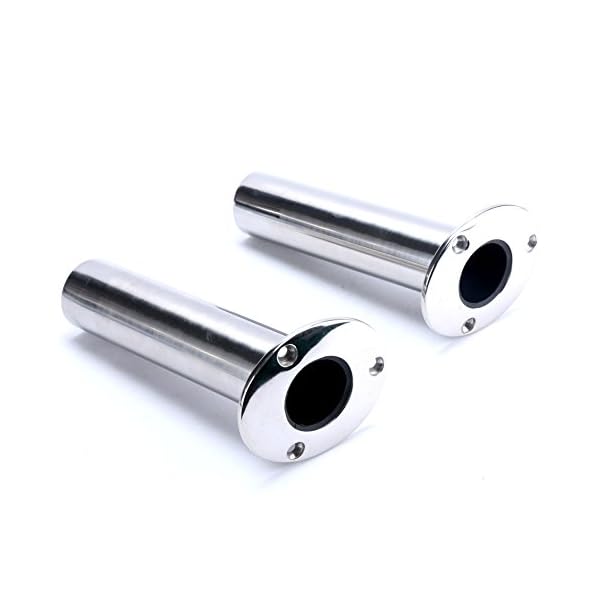 Set-of-2-Amarine-made-Heavy-Duty-Stainless-Steel-316-Deluxe-Rod-Holders-with-Drain-Flush-Mount-Fishing-Rod-Pole-Holders-15-Degree