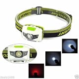 WALLER PAA 300LM R3 2LED Mini Headlight Headlamp Flashlight 4 Mode Super Bright Torch Light