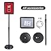 WeValor Adjustable Pedestal Sign Stand, 8.5 x 11 Inch Floor Standing Poster Sign Holder with Round Corner, Vertical and Horizontal View Sign Displayed, Black