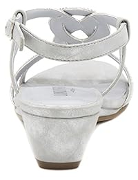 London Fog Sandalias de vestir calce medio Macey para mujeres